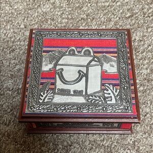 McDonald’s Happy Meal Logo Wooden Trinket Box from Guatemala